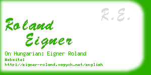 roland eigner business card